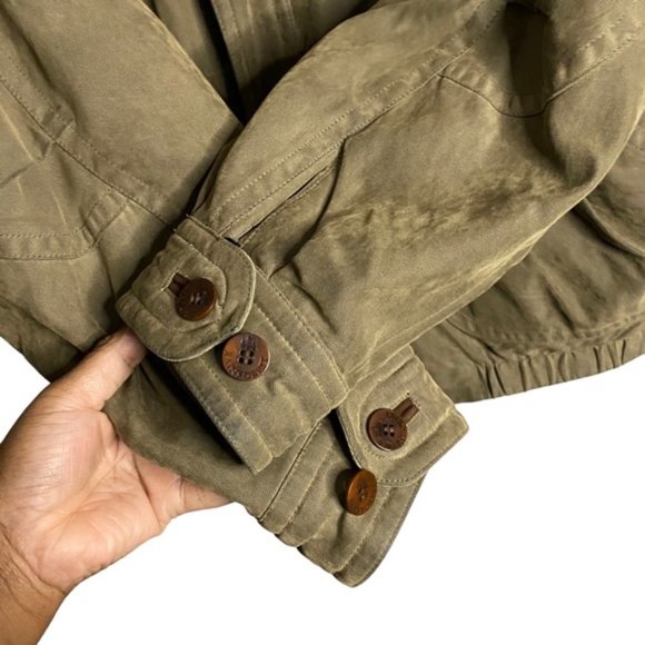 Rainforest Men's Khaki Green Full Zip Casual Jacket - Picture 6 of 15